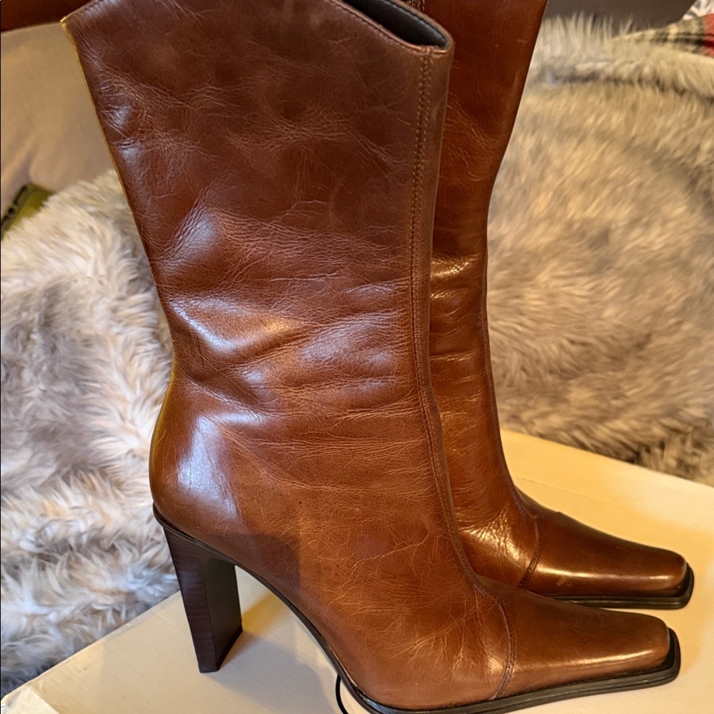 Steve Madden Brown Heeled Boots